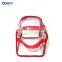 pvc transparent bag with side handle