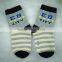 Cotton Baby Sock With Grey Stripe Color ,wholesale Children Sock With Logo ,cute