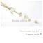 Fashion gold long chain pearl necklace imiation pearl necklace