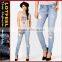 destroyed skinny jeans Frayed women Skinny Jeans (LOTX255)