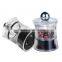 Premium Stainless Steel Salt and Pepper Grinder Set -A pair of glass pepper mill Brushed Stainless Steel Pepper Mill