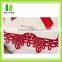 High quality red die cut matt offset paper card arabic style wedding invitation with ribbon
