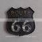 Illuminated Antique US route 66 metal wall decor
