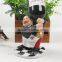 Custom Resin funny chef figurines wine bottle holder