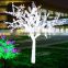 Home garden decorative 250cm Height outdoor artificial white flashing LED solar lighted up trees EDS06 1424