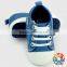 2015 Cute Fashion New Arrival Bling Navy Blue Baby Crib Shoes Wholesale Baby Shoes