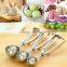 4CM 5CM 6CM Kitchen Ice Cream Mash Potato Scoop Stainless Steel Spoon Spring Handle Kitchen Accessories Wholesale New Arrival