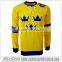 Custom Made USA Team Set Yellow Hockey Jersey Design