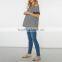 Wholesale Maternity Clothes With Monochrome Gingham Top Loose And Comfortable