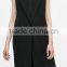 Runwaylover EY1064C 2017 Fancy Design Women Black Sleeveless Longline Blazer
