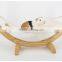 wooden Cat hammock with cushion soft pet bed durable
