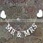 Mr & Mrs Garland Happy Ever After Bride & Groom Garland Wedding Heart Bunting