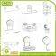 Home Storage Suction Wall Mounted Hook Rail