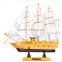 2pc Wooden Sailing Boat Ship Model Decor Collection 6 Tones