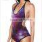 2017 Blue Celebrity One Piece Swimwear