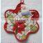 Printed 100 % Cotton Round Square Star Circle Shape Pot holder in oven mitten
