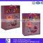 2017 led light up slogan customized paper bag with cmyk printing