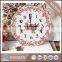 Sublimation tempered glass clock, smooth surface with white coating,round shape dia200*4mm or square shape 200x200x4mm