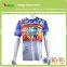 Round neck 100% Polyester wholesale customize scrawl dye sublimation printing Tee shirts