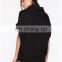half sleeve black cable cowl neck sweater designs for baby girls