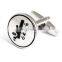 Popular Silver Automatic Car Gears Men Cufflinks