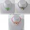 Beaded Choker Necklace with Flower