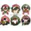 Best Selling Christmas Items Christmas Wreath Door Hanger With Christmas Doll Toy