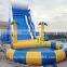 HI blue color childern inflatable jumping slide PVC water slide with pool