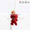 Factory hot selling soft animal shaped plush fish keychain