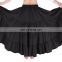 Belle Poque Women's Solid Black Color Wide Hem Cotton Maxi Skirt Long Skirt BP000207-1