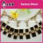 2016 summer design decorative metal gold base rhinestone chain trimmings chain for necklace