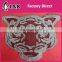 animal Organza fabric sew on cord embroidered woven patch