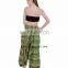 Women Jumpsuit Aladdin Parrot Green Lining Thai Yoga Harem Pant Aakriti Gallery