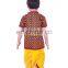 Rajasthani Dress Boy's Dhoti Kurta & Turban, Indian Traditional, Ethnic, Handmade, Yellow Angrakha Set, Kedia Dress cotton