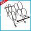 Wholesale High Quality Black Countertop Wall Decorative Metal Wine Racks Shelf