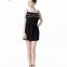 Sleeveless Black Spaghetti Strap Ladies’ Short Jumpsuit