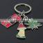 Custom Travel Country Keychain Tourist Souvenir Gifts Metal Key Rings