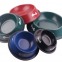 Pet dog stainless steel dog bowl color dog footprint non-slip dog food bowl pet cat dog food set dog food set