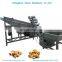 Big capacity walnut shelling processing line.Three-level walnut cracking  machine