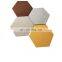 customized shape small size pet tile acoustic panel cloth