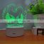 3D Creative acrylic board Led illusion night light for gifts table lamp