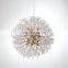 New nordic gold wedding decorative luxury pendant lighting led modern crystal chandelier