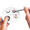 Round Stainless Steel Makeup Nail Art Polish Foundation Eyeshadow Mixing Palette with Spatula