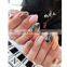 JOYFUL 362-387 Japanese mayu rose gold English letter nail stickers nails 3d adhesive patch nail stickers