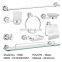 Bathroom Accessories Chrome Plated Zinc Towel Bar Wall Mount Paper Holder Soap Holder Toilet Brush And Holder Towel Ring
