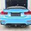 Задний спойлер из углеродного волокна M3 M4 с фарами для купе BMW F82 M4 GTS 2 дверей и седана BMW F80 M3 Base 4 дверей 2015 - 2019 годов