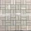 foshan Dark Grey Color High Quality Ceramic Tile Art Mosaic Waterjet Mosaic Wall Tiles