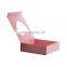 Customize pink cardboard luxury lingerie packaging gift boxes for lingerie