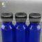 15ml Blue Boston Round Glass Bottle With Plastic Cap and Glass Rod