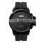Fashion big dial SKMEI 1208 leather watch strap stainless steel back gifts for men cool wristwatches